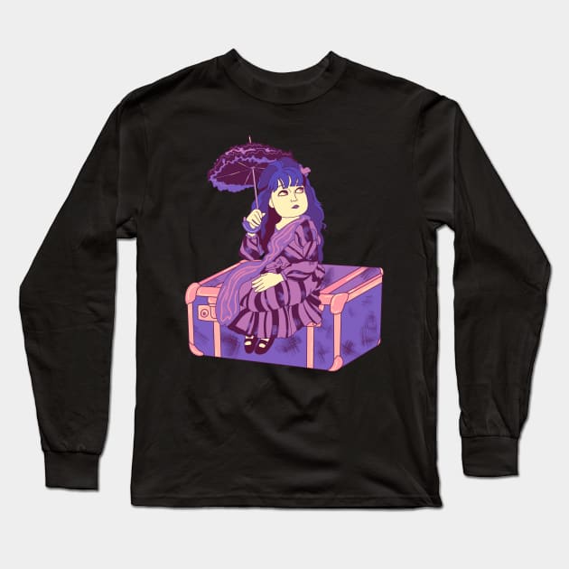 Doll Nadja Long Sleeve T-Shirt by Eyeballkid-